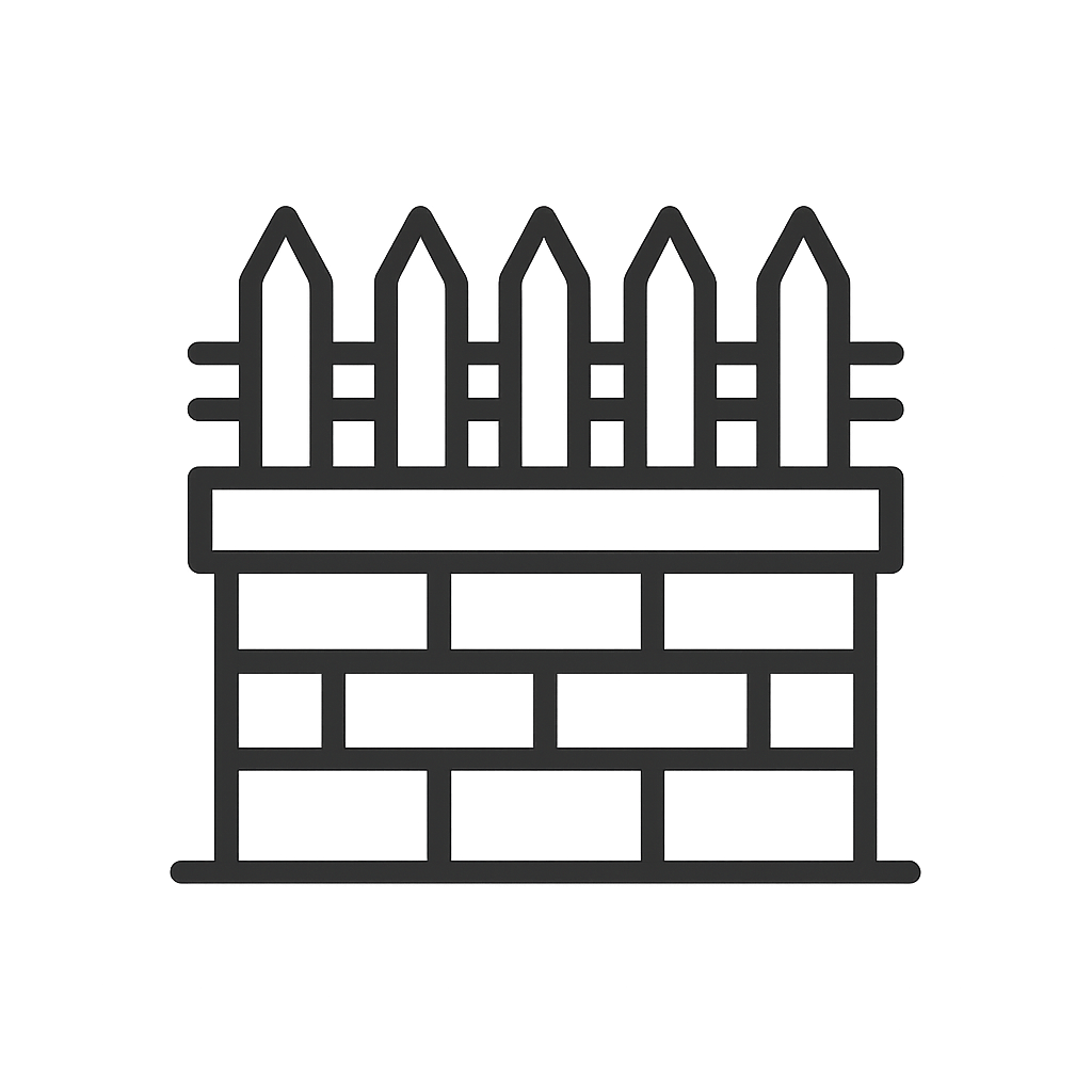 Real Estate Fence Icon