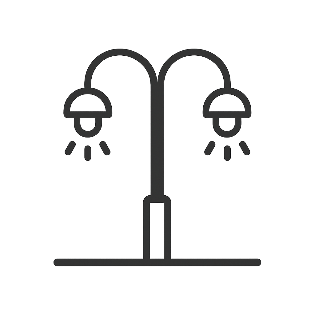 Real Estate Street Lights Icon
